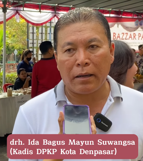 Pemerintah Kota Denpasar melalui Dinas Perikanan dan Ketahanan Pangan Kota Denpasar melaksanakan Bazzar Pangan yang ke 19