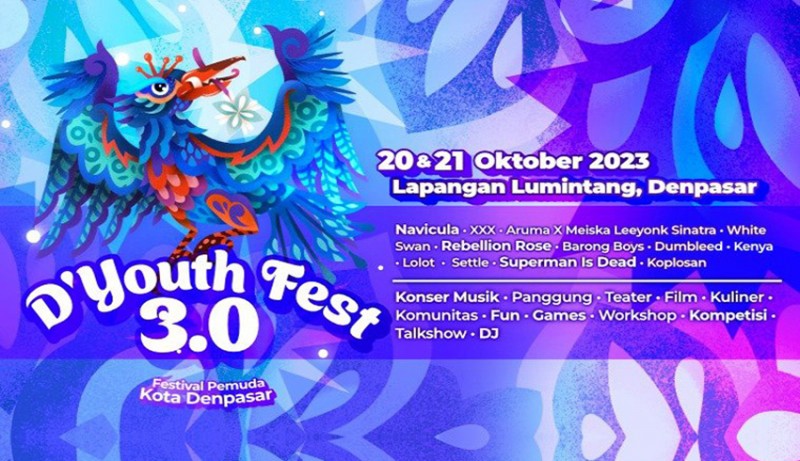 Kembali Muda dan Penuh Karsa di Panggung Kreativitas Pemuda Kota Denpasar" melalui D'Youth Fest 2023.