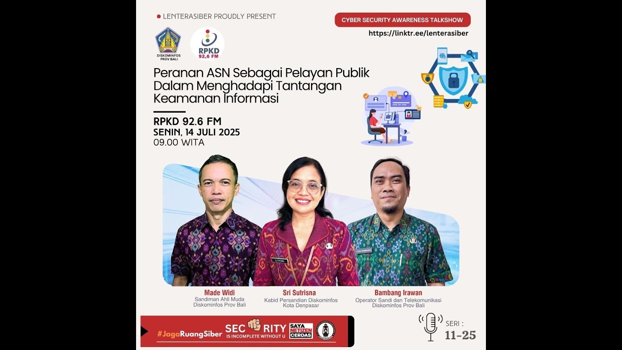 PERANAN ASN SEBAGAI PELAYAN PUBLIK DALAM MENGHADAPI TANTANGAN KEAMANAN INFORMASI