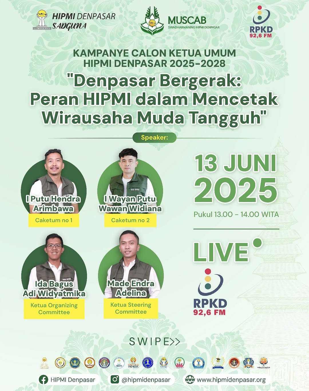 Denpasar Bergerak : Peran Hipmi Dalam Mencetak Wirausaha Muda Tangguh