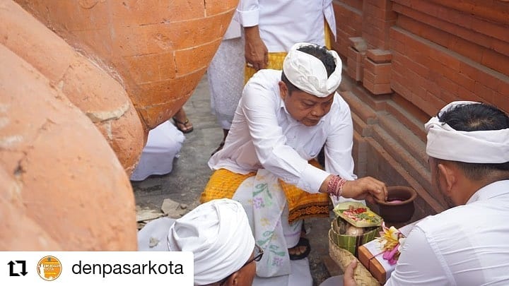 Upacara pemlaspasan Gedung Dharmanegara Alaya