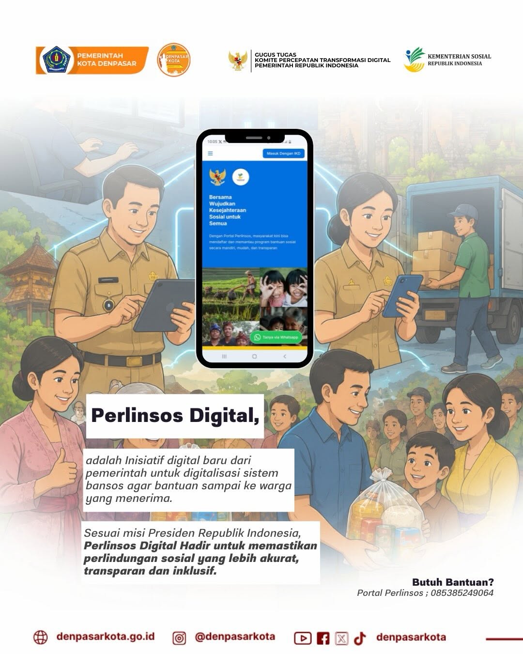 Bansos Lebih Tepat Sasaran Lewat Perlinsos Digital